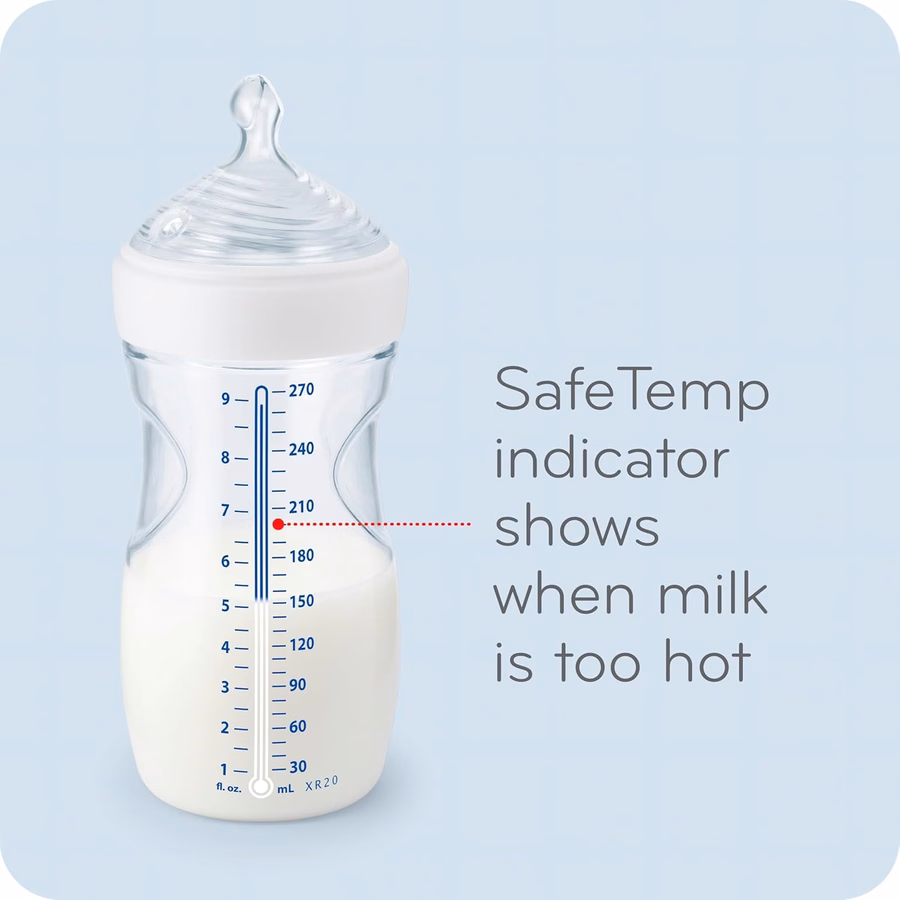 Μπιμπερό NUK Simply Natural με SafeTemp: Μωρό