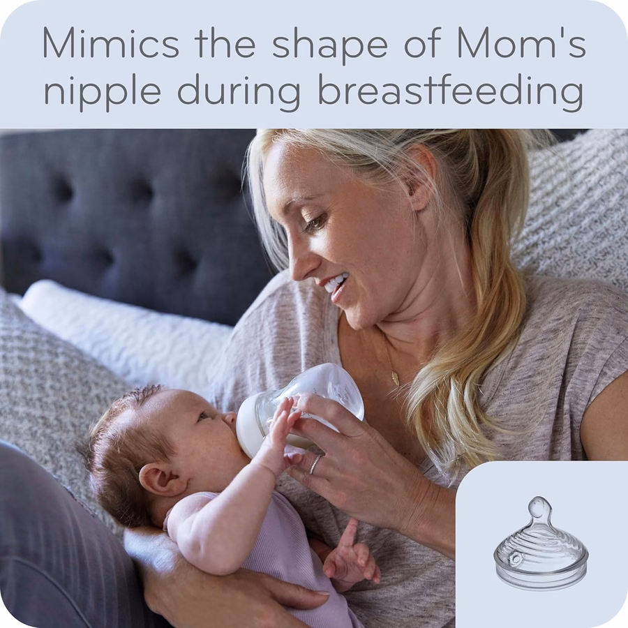 Μπιμπερό NUK Simply Natural με SafeTemp, 5 oz, 4 τεμάχια: Μωρό