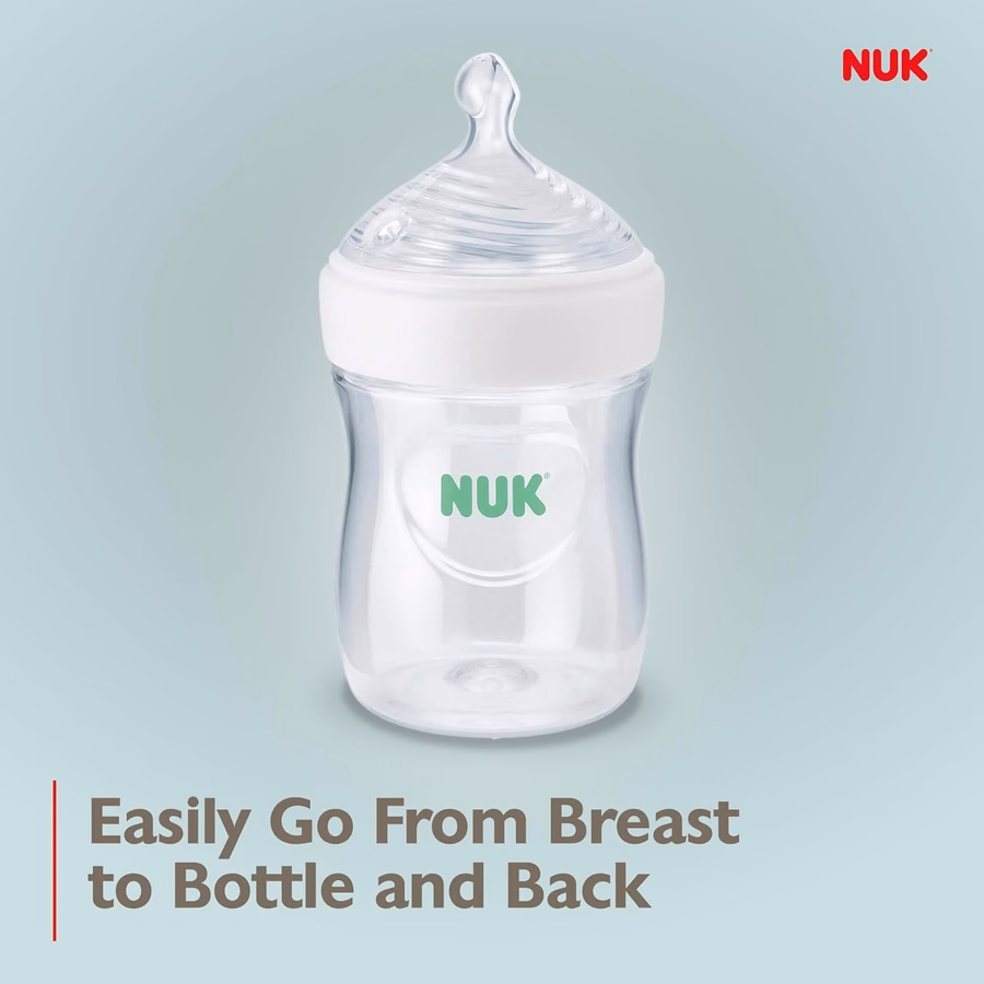 Μπιμπερό NUK Simply Natural με SafeTemp, 5 oz, 4 τεμάχια: Μωρό