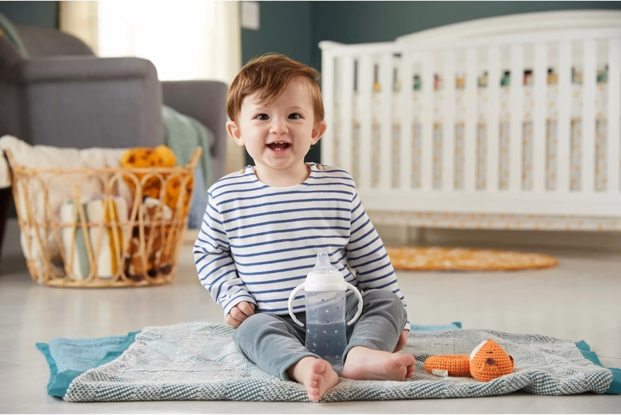 Κύπελλο NUK Learner, 10 oz, συσκευασία των 2, Minnie Mouse – Μαλακό στόμιο, λαβές εύκολης λαβής, χωρίς BPA, ανθεκτικό στις διαρροές, κύπελλο Transition Sippy: Baby